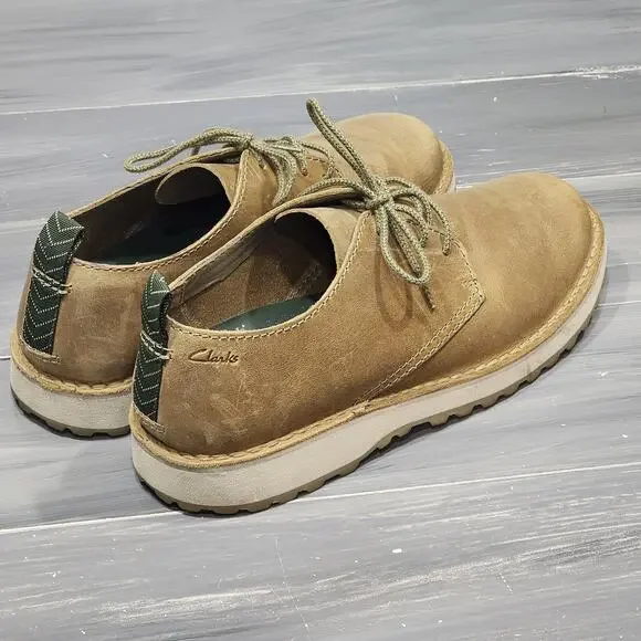 Clarks Men's Solsbury Shoes Comfort Lace Up Dark Sand Leather 26178984 SZ‎ 13 M - Picture 4 of 9